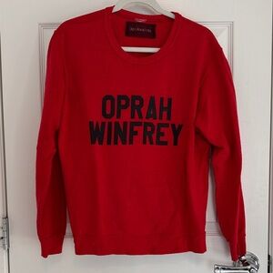 Reformation Red Graphic Sweatshirt